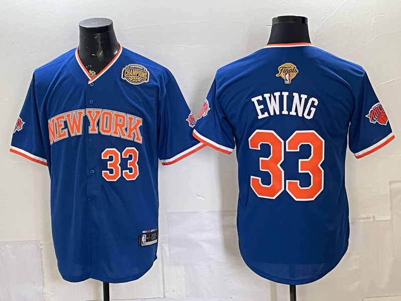Men New York Knicks #33 Ewing blue 2026 Nike NBA jersey 0622012